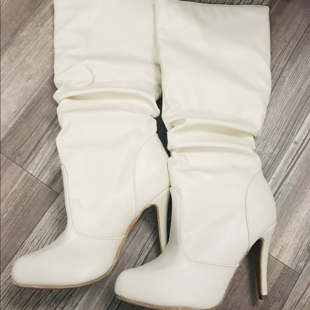 Off-White knee high boots